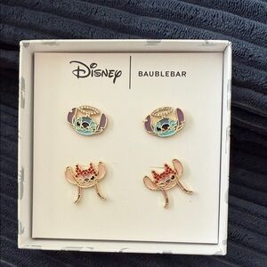 Disney BaubleBar Stitch & Angel Earrings